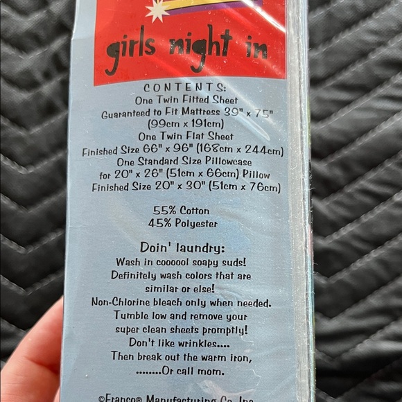 Glam Girl Fashion Polka Dot Twin Sheet Set - Picture 2 of 4